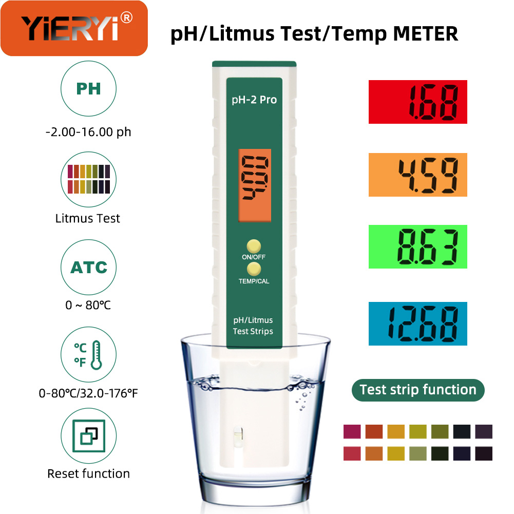 Ph Meter Digital Water Tester - Yieryi Digitale PH Meter met LCD