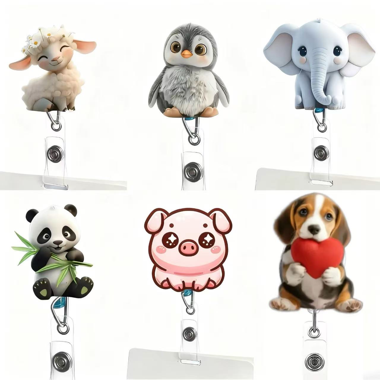 Medical Supplies - 1PC Leuke Kat Intrekbare Badge Reel