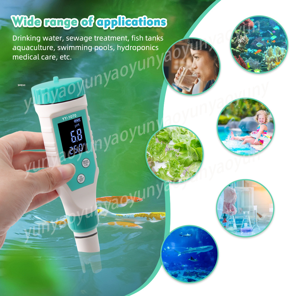 Ph Meter Digital Water Tester - 7 in 1 Digitale Waterkwaliteitstester PH