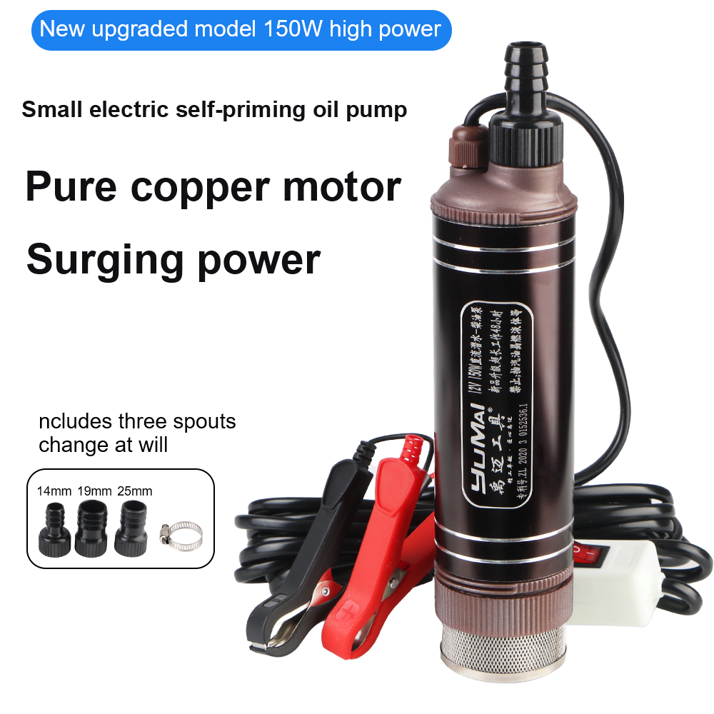 Mini Peristaltic Pump 12V - High Power zelfaanzuigende Oliepomp Mini 45L/min