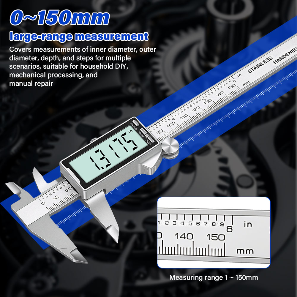 Digital Caliper 150Mm Stainless Steel - Nieuwe 150mm 6 inch roestvrijstalen digitale