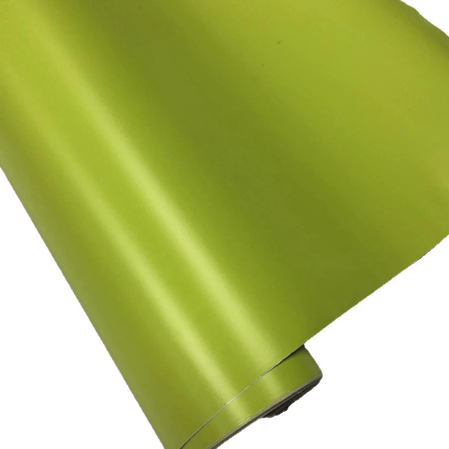 Air Bubble Wrap Roll Packaging - Premium Matte Citroengroene Vinyl Wrap Folie