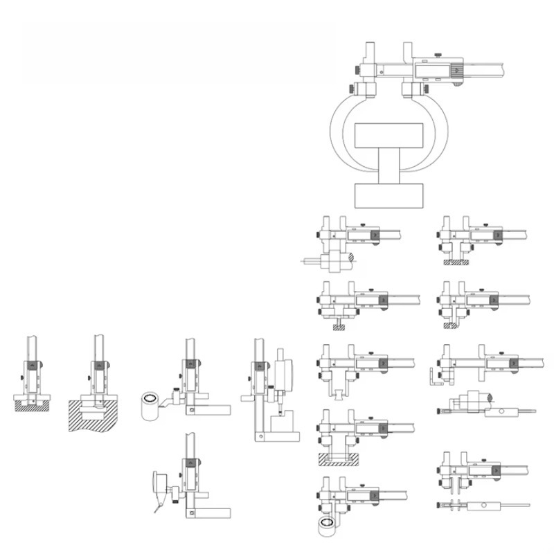 Digital Caliper 150Mm Stainless Steel - Dasqua roestvrijstalen multifunctionele universele verwisselbare 0-150