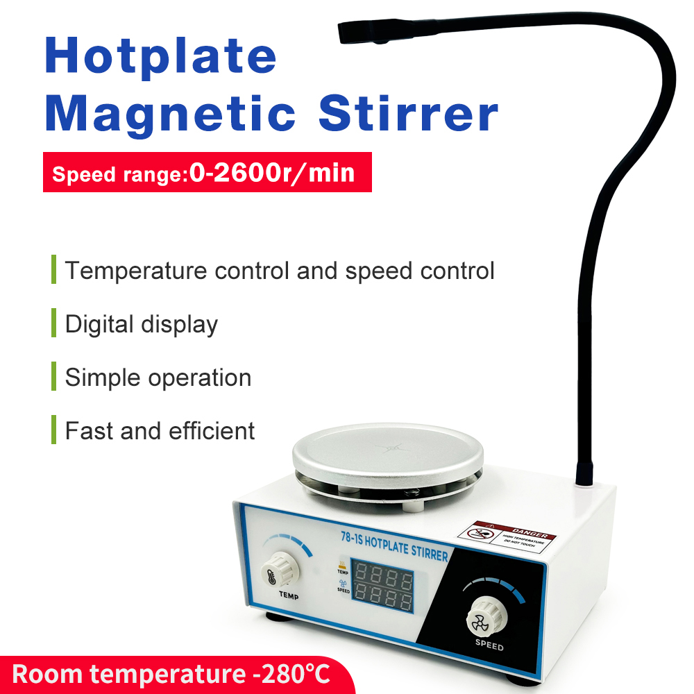 Lab Magnetic Stirrer Hot Plate - 2L Verwarming Magnetische Roerder EU Plug