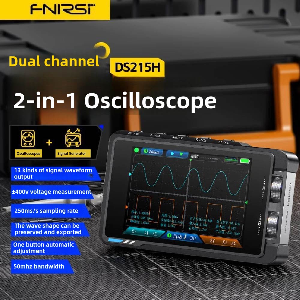 FNIRSI DS215H Handheld Kleine  - Fnirsi Digital Oscilloscope Handheld recensie en prijs