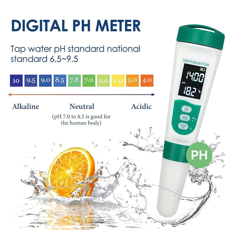 AT02-5 In1 Digitale PH-meter Z - Ph Meter Digital Water Tester recensie en prijs