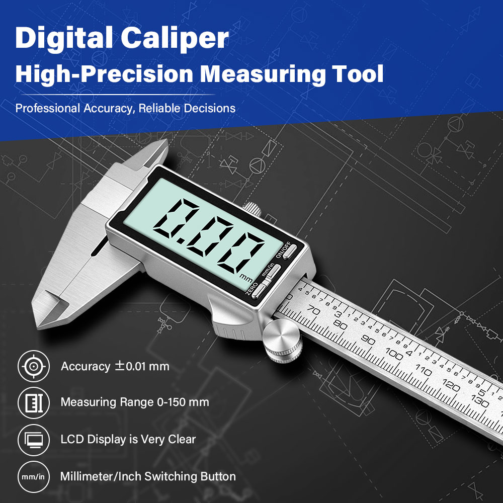 Nieuwe 150mm 6 inch roestvrijs - Digital Caliper 150Mm Stainless Steel recensie en prijs