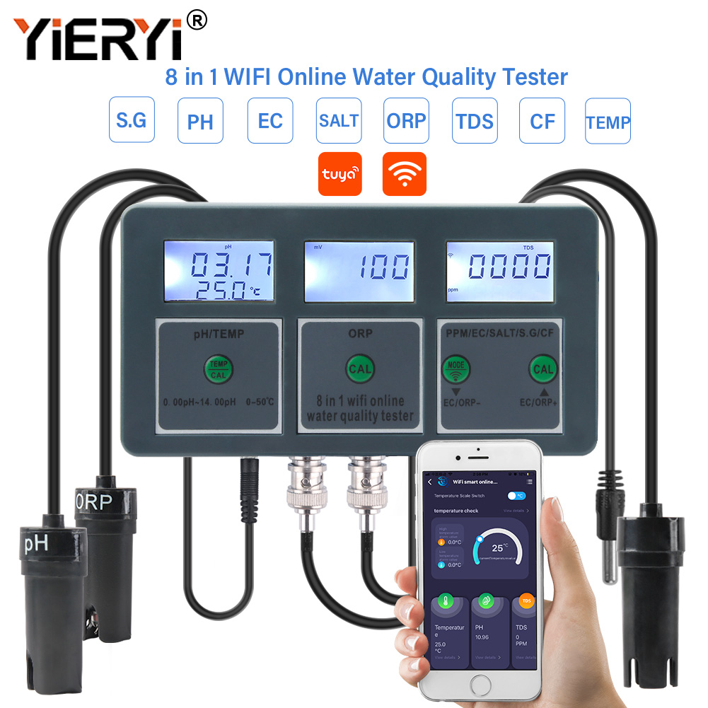Yieryi WiFi Tuya Smart PH ORP  - Ph Meter Digital Water Tester recensie en prijs